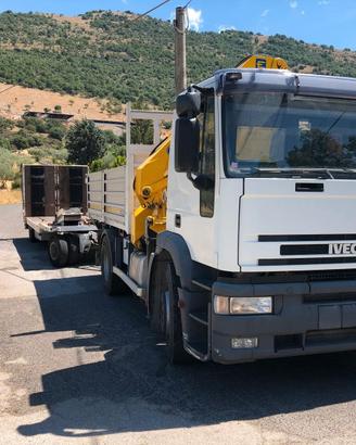 IVECO EUROTECH CURSOR+ GRU EFFER + RIMORCHIO