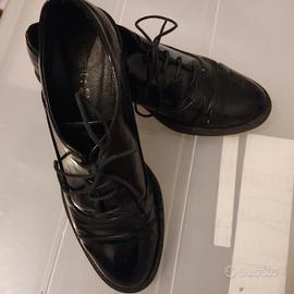 scarpa donna lacci vernice nera numero 36