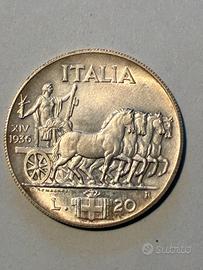 Vittorio Emanuele III - 20 Lire 1936 XIV IMPERO
