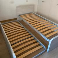 Letto singolo con letto estraibile
