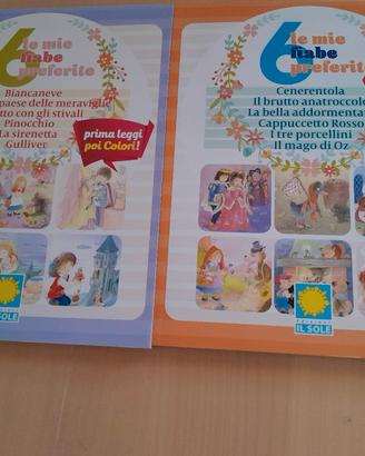 libri nr. 2 di fiabe leggi e disegna x 6/7 anni