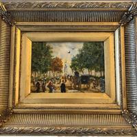 Dipinto di Turri, "Parco ducale di Parma", ‘900