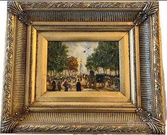 Dipinto di Turri, "Parco ducale di Parma", ‘900