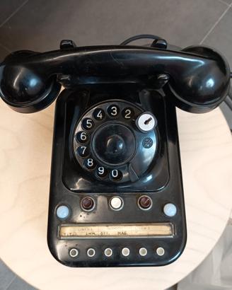 Telefono fisso vintage anni '50 nero in bachelite