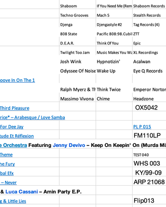 Stock Lotto 45 vinili House Techno 90/2000