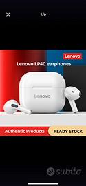 Cuffie bluetooth lenovo LP40 BIANCHE