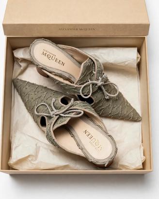 Alexander McQueen Mules Oroginali tg 39 verde