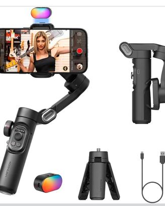 Gimbal AOCHUAN Smart XE Kit con Lampada RGB 