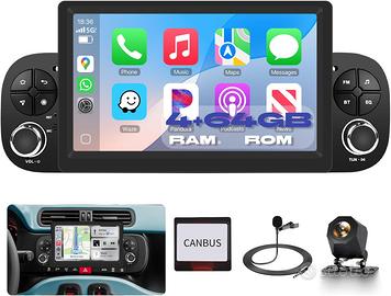 CarPlay Android  7" 4+64 GB  Fiat Panda 2013-2020