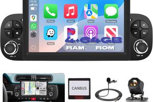 CarPlay Android  7" 4+64 GB  Fiat Panda 2013-2020