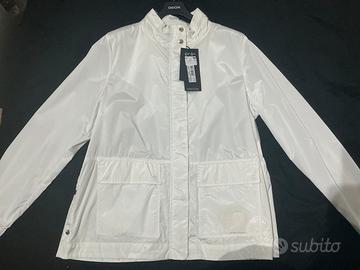 Geox W Dandra Bomber Giacca, Bianco Brillante