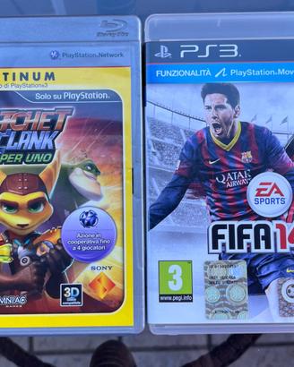 Videogiochi per PS3: Ratchet and Clank e Fifa 14