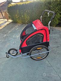 trasportino passeggino due bimbi 