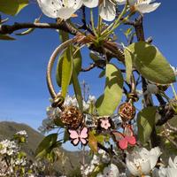Bracciale farfalle tipo Pandora