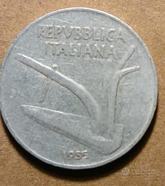 Moneta da 10 lire spiga del 1955
