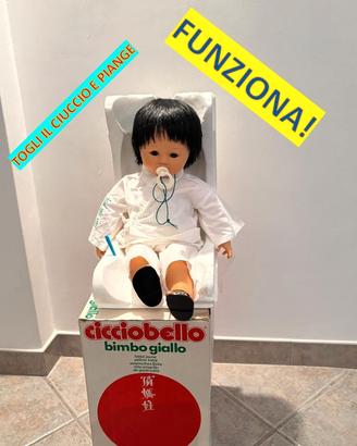 Cicciobello Sebino bimbo giallo Ciao Fiu Lin