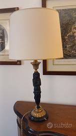 Lampada marmo e ottone