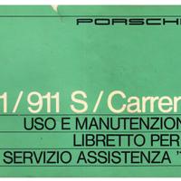 Libretto uso e man. Porsche 911 2.7 3.0 S Carrera