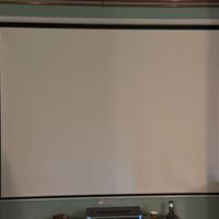 Schermo proiezione bianco motorizzato