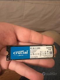SSD NVMe P2 M.2 2280 1000GB (1TB) Crucial
