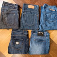 JEANS BLU UOMO 4 PEZZI TAGLIA 46