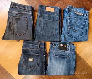 JEANS BLU UOMO 4 PEZZI TAGLIA 46