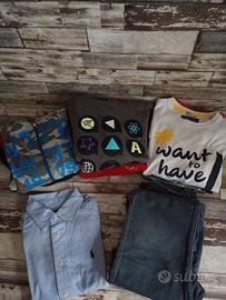 SET ABBIGLIAMENTO BIMBO 4/5 ANNI + OMAGGIO