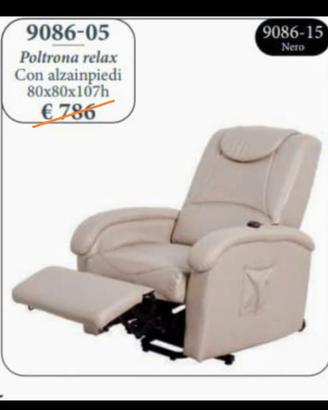 Poltrona meccanica elettrica reclinabile e solleva