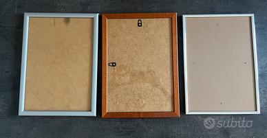Set di 3 cornici per foto e stampe