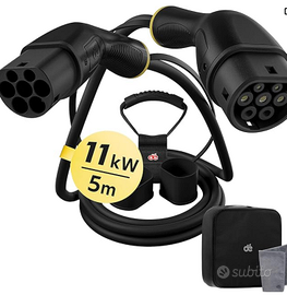 Cavo di Ricarica Tipo 2 | 11kW | 16A | Trifase 5m