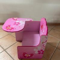 tavolino per bambini con sedia integrata eta 3-6
