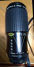 Teleobiettivo zoom Pentax SMC A  70-210 1:4