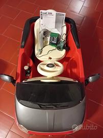 Fiat 500 cabriolet rossa elettrica