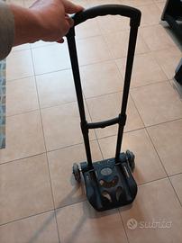 Carrellino richiudibile porta zaino e borsa