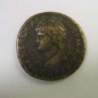 Moneta romana dell'imperatore Nerone