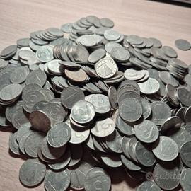 Lotto 500+ monete 5 lire delfino anni 1951-1990