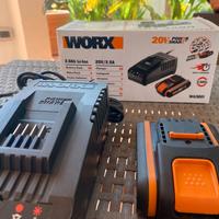 caricabatterie e batteria WORX
