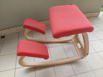 Sedia Varier Variable Balans tessuto rosso