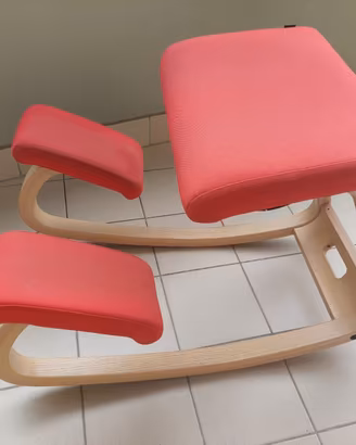 Sedia Varier Variable Balans tessuto rosso