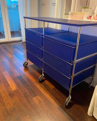 Cassettiera Kartell mobil 6 cassetti con ripiano