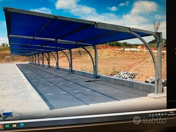 Tettoia Modulare in Ferro Zincato