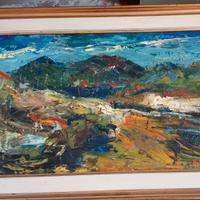 Quadro olio su cartoncino Biagio Biasi