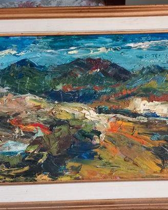 Quadro olio su cartoncino Biagio Biasi