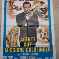 007 Missione Goldfinger manifesto Bond 1964