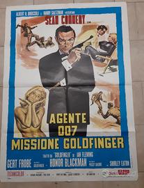 007 Missione Goldfinger manifesto Bond 1964