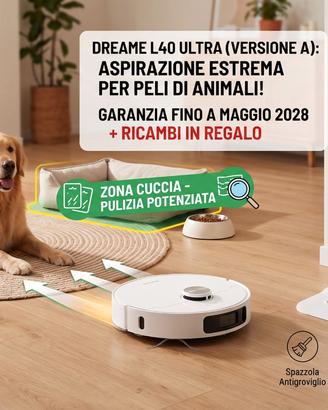 Robot Dreame L40 Ultra Versione A –  Garanzia 2028