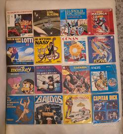 dischi vinile cartoni