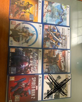 Lotto 7 giochi ps5 come nuovi