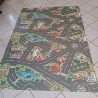 Tappeto gioco città per camera bambino