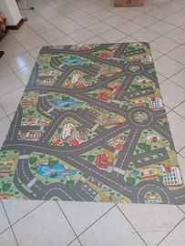 Tappeto gioco città per camera bambino